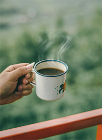 レタッチ後のコーヒーの写真