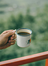 レタッチ前のコーヒーの写真